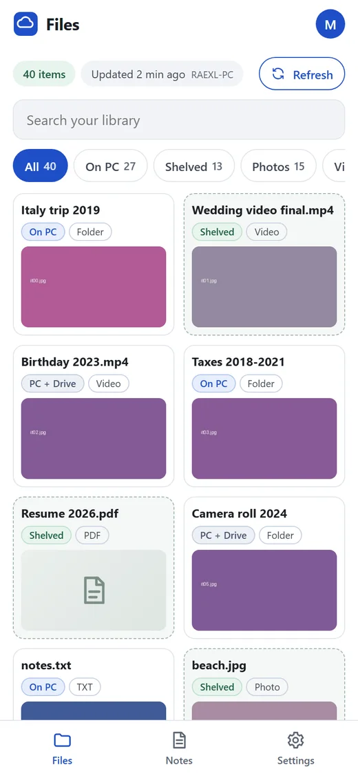 Padd files on a phone